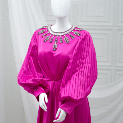 Fancy Silk Satin Gown