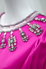 Fancy Silk Satin Gown - Image 4