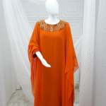 Orange Chiffon Dress