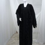 Black Crape Abaya