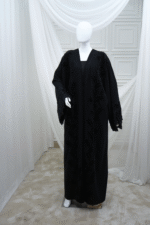 Black Crape Abaya