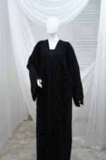 Black Crape Abaya - Image 4