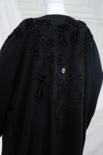 Black Crape Abaya - Image 2