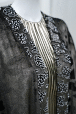 Silver Dress Or Jumpsuit With Abaya - Image 2