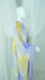 Purple velvet abaya - Image 4