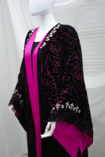 Fancy Black Abaya - Image 3