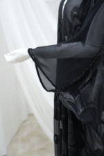 Black Crape Abaya - Image 2