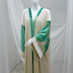 White Velvet Abaya