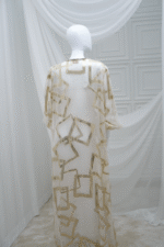 Chiffon Abaya With Stone - Image 4