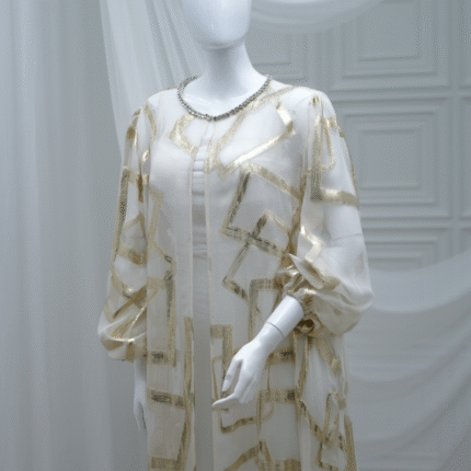 Chiffon Abaya With Stone