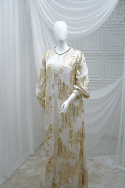 Chiffon abaya with luxurious stone embellishments