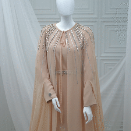 Chiffon Abaya With Dress