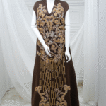 Brown Satin Dress