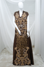 Brown Satin Dress