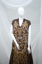Brown Satin Dress - Image 3