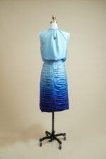 Two-piece set with a blouse and skirt made of soft Italian silk - Image 4