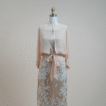 Dress made of contemporary French lace