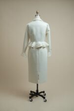 Two-piece set with a jacket made of luxurious Korean satin and organza - Image 3