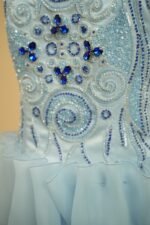 Two-piece set with a satin and organza dress - Image 3