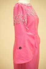 Dress made of silk taffeta, - Image 4