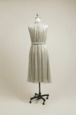 Dress made of soft silk taffeta with shiny chiffon - Image 3