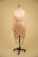 Two-piece set with a jacquard skirt